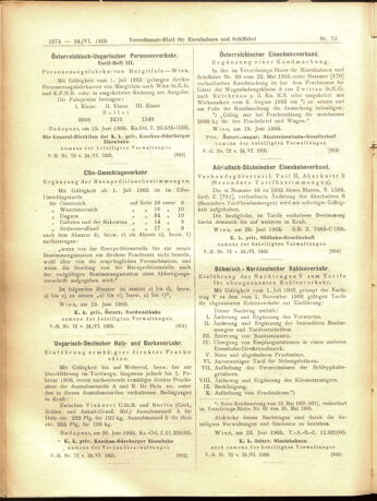 Verordnungs-Blatt für Eisenbahnen und Schiffahrt: Veröffentlichungen in Tarif- und Transport-Angelegenheiten 19050624 Seite: 10