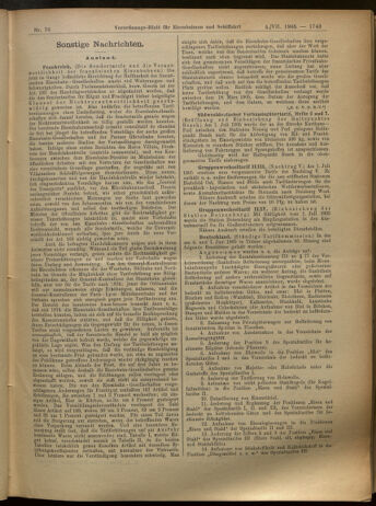 Verordnungs-Blatt für Eisenbahnen und Schiffahrt: Veröffentlichungen in Tarif- und Transport-Angelegenheiten 19050704 Seite: 11