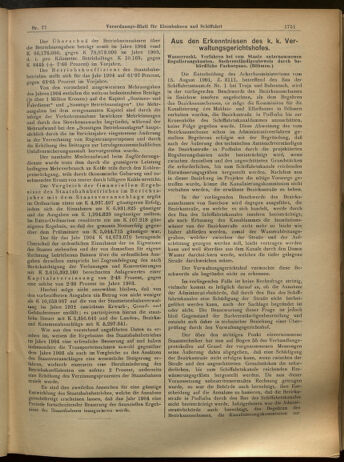 Verordnungs-Blatt für Eisenbahnen und Schiffahrt: Veröffentlichungen in Tarif- und Transport-Angelegenheiten 19050706 Seite: 3