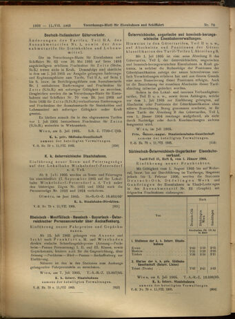 Verordnungs-Blatt für Eisenbahnen und Schiffahrt: Veröffentlichungen in Tarif- und Transport-Angelegenheiten 19050711 Seite: 16