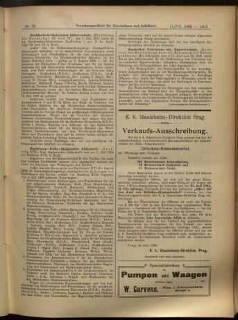 Verordnungs-Blatt für Eisenbahnen und Schiffahrt: Veröffentlichungen in Tarif- und Transport-Angelegenheiten 19050711 Seite: 19