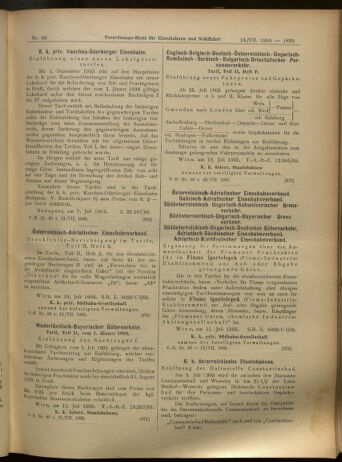 Verordnungs-Blatt für Eisenbahnen und Schiffahrt: Veröffentlichungen in Tarif- und Transport-Angelegenheiten 19050713 Seite: 16