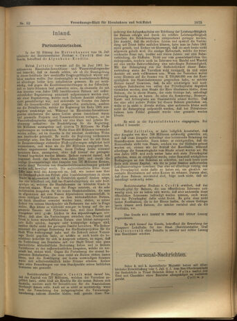 Verordnungs-Blatt für Eisenbahnen und Schiffahrt: Veröffentlichungen in Tarif- und Transport-Angelegenheiten 19050718 Seite: 11