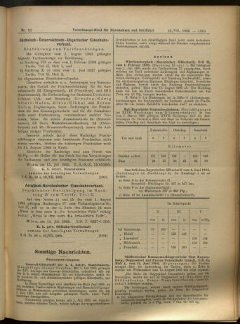 Verordnungs-Blatt für Eisenbahnen und Schiffahrt: Veröffentlichungen in Tarif- und Transport-Angelegenheiten 19050718 Seite: 17