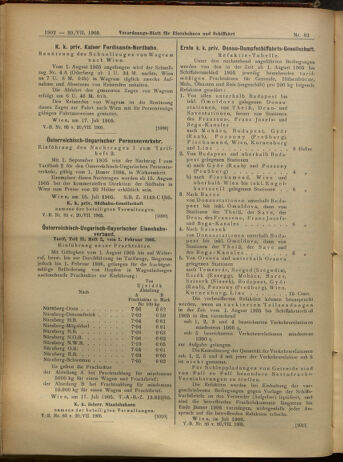 Verordnungs-Blatt für Eisenbahnen und Schiffahrt: Veröffentlichungen in Tarif- und Transport-Angelegenheiten 19050720 Seite: 14