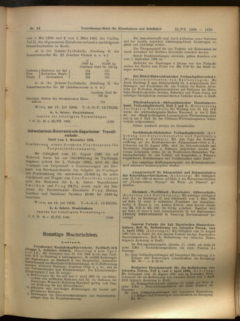 Verordnungs-Blatt für Eisenbahnen und Schiffahrt: Veröffentlichungen in Tarif- und Transport-Angelegenheiten 19050722 Seite: 13