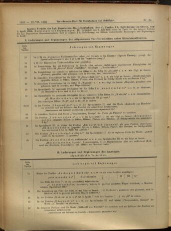 Verordnungs-Blatt für Eisenbahnen und Schiffahrt: Veröffentlichungen in Tarif- und Transport-Angelegenheiten 19050722 Seite: 14