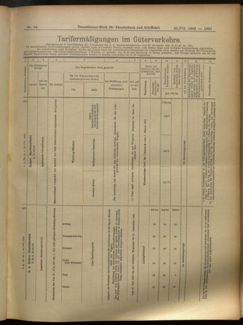 Verordnungs-Blatt für Eisenbahnen und Schiffahrt: Veröffentlichungen in Tarif- und Transport-Angelegenheiten 19050722 Seite: 17