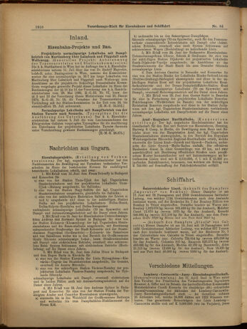 Verordnungs-Blatt für Eisenbahnen und Schiffahrt: Veröffentlichungen in Tarif- und Transport-Angelegenheiten 19050722 Seite: 4