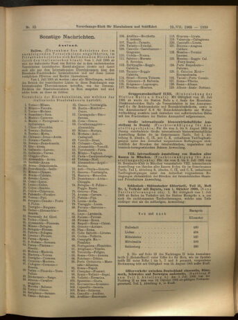 Verordnungs-Blatt für Eisenbahnen und Schiffahrt: Veröffentlichungen in Tarif- und Transport-Angelegenheiten 19050725 Seite: 7