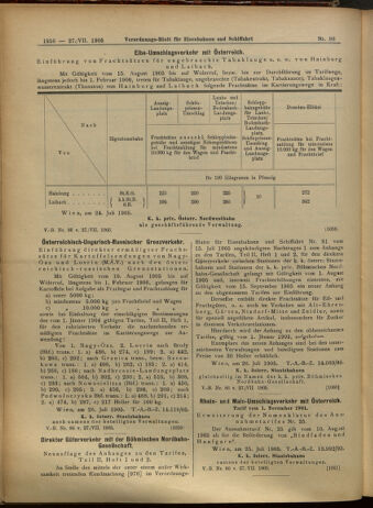 Verordnungs-Blatt für Eisenbahnen und Schiffahrt: Veröffentlichungen in Tarif- und Transport-Angelegenheiten 19050727 Seite: 12