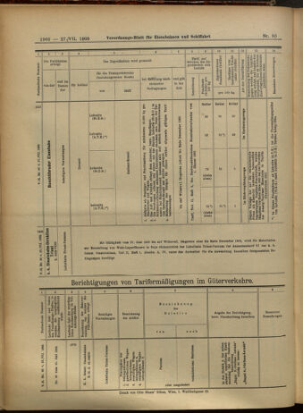 Verordnungs-Blatt für Eisenbahnen und Schiffahrt: Veröffentlichungen in Tarif- und Transport-Angelegenheiten 19050727 Seite: 16