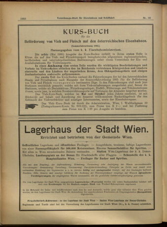 Verordnungs-Blatt für Eisenbahnen und Schiffahrt: Veröffentlichungen in Tarif- und Transport-Angelegenheiten 19050727 Seite: 8