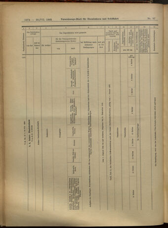 Verordnungs-Blatt für Eisenbahnen und Schiffahrt: Veröffentlichungen in Tarif- und Transport-Angelegenheiten 19050729 Seite: 14