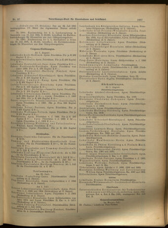 Verordnungs-Blatt für Eisenbahnen und Schiffahrt: Veröffentlichungen in Tarif- und Transport-Angelegenheiten 19050729 Seite: 7