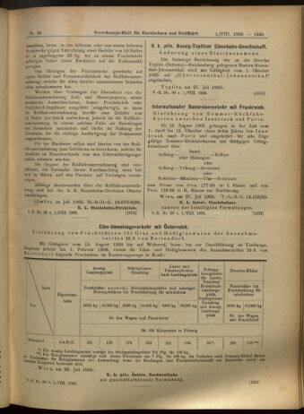 Verordnungs-Blatt für Eisenbahnen und Schiffahrt: Veröffentlichungen in Tarif- und Transport-Angelegenheiten 19050801 Seite: 9