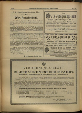 Verordnungs-Blatt für Eisenbahnen und Schiffahrt: Veröffentlichungen in Tarif- und Transport-Angelegenheiten 19050803 Seite: 6