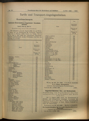 Verordnungs-Blatt für Eisenbahnen und Schiffahrt: Veröffentlichungen in Tarif- und Transport-Angelegenheiten 19050803 Seite: 7