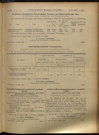 Verordnungs-Blatt für Eisenbahnen und Schiffahrt: Veröffentlichungen in Tarif- und Transport-Angelegenheiten 19050805 Seite: 11