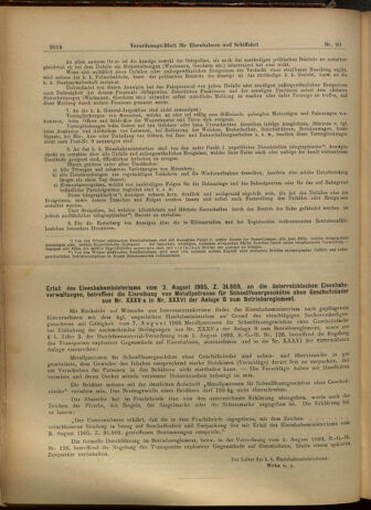 Verordnungs-Blatt für Eisenbahnen und Schiffahrt: Veröffentlichungen in Tarif- und Transport-Angelegenheiten 19050805 Seite: 6