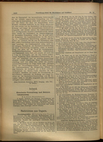 Verordnungs-Blatt für Eisenbahnen und Schiffahrt: Veröffentlichungen in Tarif- und Transport-Angelegenheiten 19050810 Seite: 2