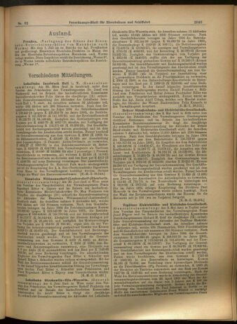 Verordnungs-Blatt für Eisenbahnen und Schiffahrt: Veröffentlichungen in Tarif- und Transport-Angelegenheiten 19050810 Seite: 3