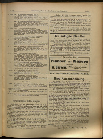 Verordnungs-Blatt für Eisenbahnen und Schiffahrt: Veröffentlichungen in Tarif- und Transport-Angelegenheiten 19050812 Seite: 13