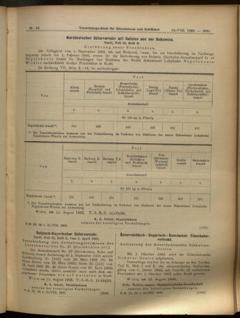 Verordnungs-Blatt für Eisenbahnen und Schiffahrt: Veröffentlichungen in Tarif- und Transport-Angelegenheiten 19050815 Seite: 8