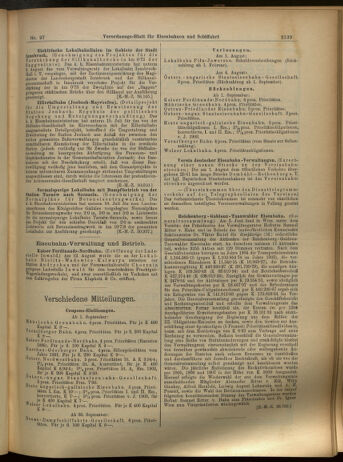 Verordnungs-Blatt für Eisenbahnen und Schiffahrt: Veröffentlichungen in Tarif- und Transport-Angelegenheiten 19050822 Seite: 3