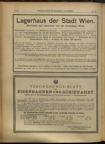 Verordnungs-Blatt für Eisenbahnen und Schiffahrt: Veröffentlichungen in Tarif- und Transport-Angelegenheiten 19050822 Seite: 4