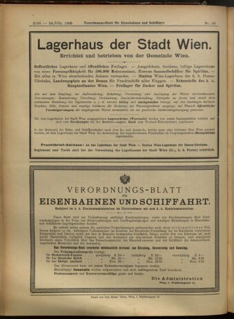 Verordnungs-Blatt für Eisenbahnen und Schiffahrt: Veröffentlichungen in Tarif- und Transport-Angelegenheiten 19050824 Seite: 12