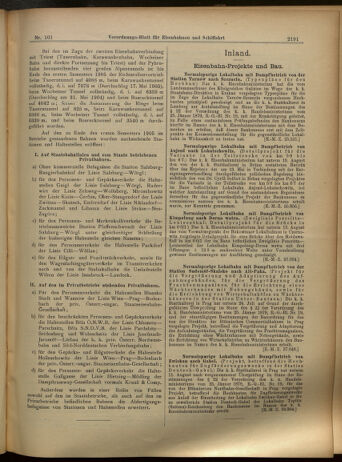 Verordnungs-Blatt für Eisenbahnen und Schiffahrt: Veröffentlichungen in Tarif- und Transport-Angelegenheiten 19050831 Seite: 3