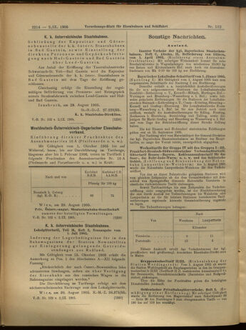 Verordnungs-Blatt für Eisenbahnen und Schiffahrt: Veröffentlichungen in Tarif- und Transport-Angelegenheiten 19050902 Seite: 10