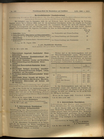 Verordnungs-Blatt für Eisenbahnen und Schiffahrt: Veröffentlichungen in Tarif- und Transport-Angelegenheiten 19050902 Seite: 9