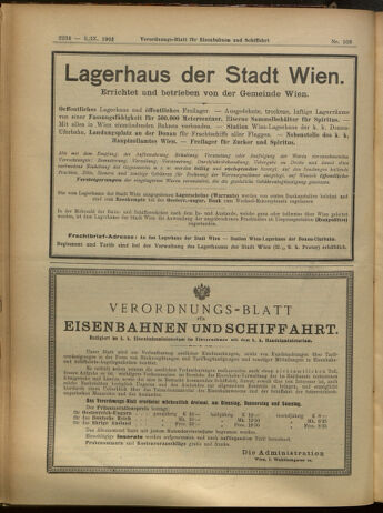 Verordnungs-Blatt für Eisenbahnen und Schiffahrt: Veröffentlichungen in Tarif- und Transport-Angelegenheiten 19050905 Seite: 14