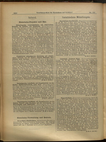 Verordnungs-Blatt für Eisenbahnen und Schiffahrt: Veröffentlichungen in Tarif- und Transport-Angelegenheiten 19050905 Seite: 6