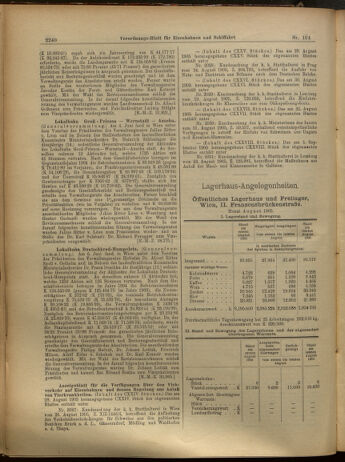 Verordnungs-Blatt für Eisenbahnen und Schiffahrt: Veröffentlichungen in Tarif- und Transport-Angelegenheiten 19050907 Seite: 4