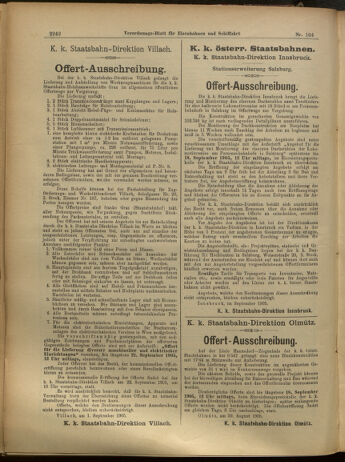 Verordnungs-Blatt für Eisenbahnen und Schiffahrt: Veröffentlichungen in Tarif- und Transport-Angelegenheiten 19050907 Seite: 6