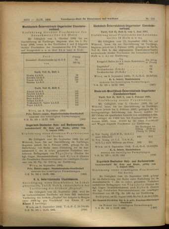 Verordnungs-Blatt für Eisenbahnen und Schiffahrt: Veröffentlichungen in Tarif- und Transport-Angelegenheiten 19050912 Seite: 20