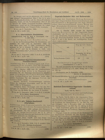 Verordnungs-Blatt für Eisenbahnen und Schiffahrt: Veröffentlichungen in Tarif- und Transport-Angelegenheiten 19050914 Seite: 10