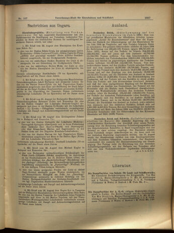 Verordnungs-Blatt für Eisenbahnen und Schiffahrt: Veröffentlichungen in Tarif- und Transport-Angelegenheiten 19050916 Seite: 11