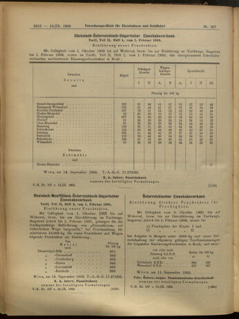 Verordnungs-Blatt für Eisenbahnen und Schiffahrt: Veröffentlichungen in Tarif- und Transport-Angelegenheiten 19050916 Seite: 16