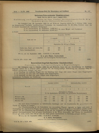 Verordnungs-Blatt für Eisenbahnen und Schiffahrt: Veröffentlichungen in Tarif- und Transport-Angelegenheiten 19050916 Seite: 18