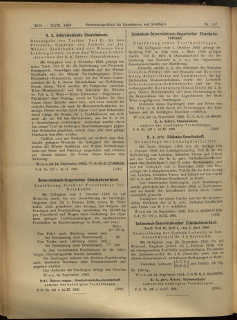 Verordnungs-Blatt für Eisenbahnen und Schiffahrt: Veröffentlichungen in Tarif- und Transport-Angelegenheiten 19050916 Seite: 22