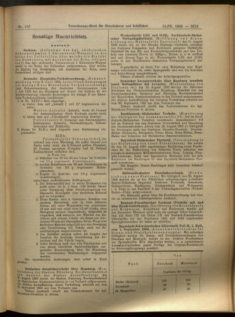 Verordnungs-Blatt für Eisenbahnen und Schiffahrt: Veröffentlichungen in Tarif- und Transport-Angelegenheiten 19050916 Seite: 23