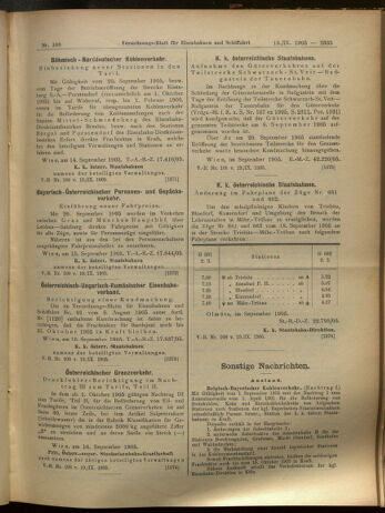 Verordnungs-Blatt für Eisenbahnen und Schiffahrt: Veröffentlichungen in Tarif- und Transport-Angelegenheiten 19050919 Seite: 11