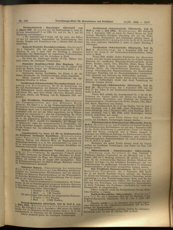 Verordnungs-Blatt für Eisenbahnen und Schiffahrt: Veröffentlichungen in Tarif- und Transport-Angelegenheiten 19050919 Seite: 13