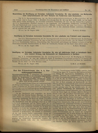 Verordnungs-Blatt für Eisenbahnen und Schiffahrt: Veröffentlichungen in Tarif- und Transport-Angelegenheiten 19050921 Seite: 2