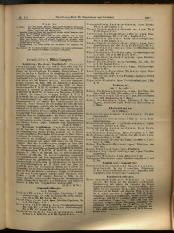 Verordnungs-Blatt für Eisenbahnen und Schiffahrt: Veröffentlichungen in Tarif- und Transport-Angelegenheiten 19050923 Seite: 5