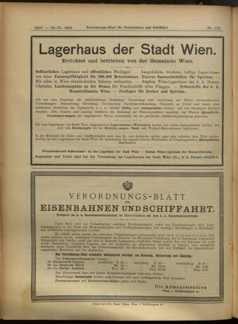 Verordnungs-Blatt für Eisenbahnen und Schiffahrt: Veröffentlichungen in Tarif- und Transport-Angelegenheiten 19050928 Seite: 16